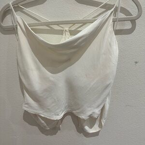 Zara Cream Draped Cami Top